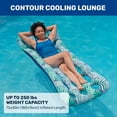 thumbnail image 2 of Pool Float Lounge Aqua Contour Refrigerantes, 18 bolsillos, helechos color verde azulado, 2 of 6