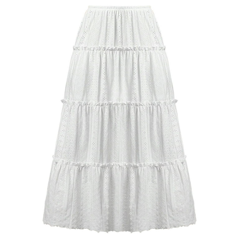 Mrat Halloween Skirts for Women Women's Lace Embroidery