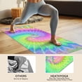 thumbnail image 4 of Colorful Tie Dye Pattern Hot Yoga Mat Towel Non Slip for Hot Yoga - Quick-Drying Yoga Mat Cover with 4 Corner Pockets with Travel Bag - Hot Yoga Towel Non Slip Grip Moisture Wicking Sweat 70"x26", 4 of 6