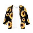 thumbnail image 3 of CCRFTGI Cute Teen Girl Shirts Size 7 Summer 3/4 Sleeve Sunflower Graphic Printed Tee Shirts Trendy Loose Comdy Girls Clothes Crew Neck Shirts White 9-10 Years, 3 of 4