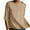 Khaki, variant on hotojiny Cotton Linen 3/4 Length Sleeve Shirts for Women Lounge Summer Beach Blouse Casual Lightweight Loose Tops