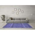 thumbnail image 3 of Ahgly Company Indoor Rectangle Abstract Blue Modern Area Rugs, 5' x 7', 3 of 4