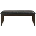thumbnail image 4 of Cappuccino Colored Bench With Black Comfortable Foam Seat - , Ideal For Dining And Studying, 4 of 4