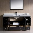 thumbnail image 6 of Fresca Oxford 60" Espresso Traditional Bathroom Vanity, 6 of 12