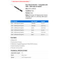 thumbnail image 2 of Rear Shock Absorber - Compatible with 2005 - 2009 Audi A4 Quattro 2006 2007 2008, 2 of 2