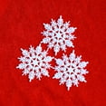 thumbnail image 4 of KYAIGUO Christmas Tree Snowflake Decorations Plastic Christmas White Snowflake Ornaments Set Indoor Outdoor Hanging Glitter Snowflakes Decoration for Wonderland Wedding Xmas, 4 of 7
