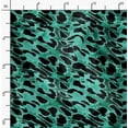 thumbnail image 2 of Soimoi Green Cotton Duck Fabric Leopard Animal Skin Decor Fabric Printed Yard 42 Inch Wide, 2 of 6