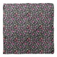 thumbnail image 4 of Bimba Gray Magnolia Bud Floral Pure Silk Printed Head Bandanas Summer Neck Wrap Scarf 40 x 40 Inches, 4 of 6