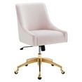 thumbnail image 2 of Modway Discern Performance Velvet Office Chair in Pink, 2 of 7