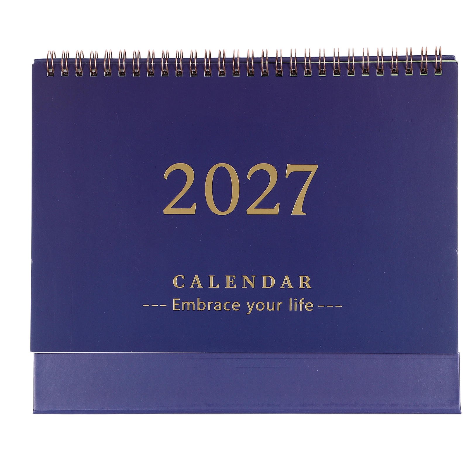 Healifty Spiral Desk Calendar with Easel Stand Monthly Paper Planner
