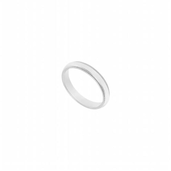 Fine Jewelry Vault UBVCM250W14 14K White Gold 2.5 mm. Comfort Fit Mil grain Wedding Band