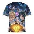 thumbnail image 5 of Genshin Impact Kids Short Sleeve Tee Shirt Novelty Crewneck T-Shirts Unisex Summer Blouse Tops for Boys Girls 140CM, 5 of 8