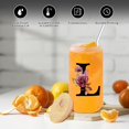 thumbnail image 2 of Vaso Wulcea de vidrio con monograma de 470 ml con tapa y pajita, 2 of 6