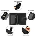 thumbnail image 6 of GAEKEAO Genuine Leather Wallets for Men with Zipper, RFID Blocking Mens Wallet with Coin Pouch, Bifold Wallet with 2 ID Windows in Gift Box, Billeteras de Hombres, 6 of 9
