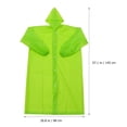 thumbnail image 3 of Reusable Matte EVA Rain Poncho Waterproof Outdoor Raincoat for Adults with Elastic Cuff Piece, 3 of 6