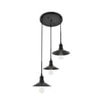 thumbnail image 4 of Living District LD4033D20BK Etude 3 Light Black Ceiling Pendant, 4 of 4