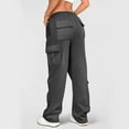 thumbnail image 5 of CHUMUD Womens Cargo Sweatpants Wide Leg Fleece Lined Y2k Pants Fall Winter Baggy Joggers with Pockets 2025 Fashion Outfits, 5 of 8
