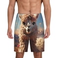 thumbnail image 1 of Fotbe Fluffy Alpaca Mountain Meadow Pantalones Cortos de Pijama para Hombre, Ropa de Dormir, Pantalones de Pijama Cortos para Hombre-Small, 1 of 6