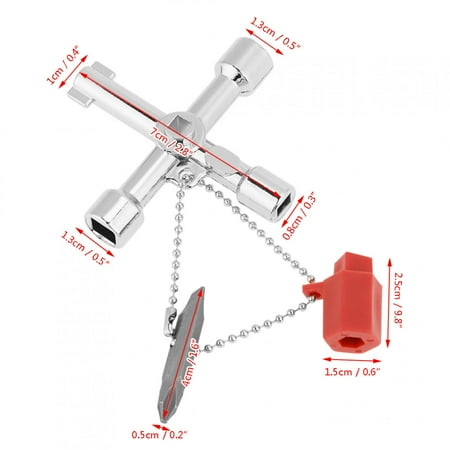 

10pcs Multifunction Control CabinetKey Wrenches Hand Tools With Flat AndScrewdriver Suitable For Train Car ElevatorElectric Control Cabinet