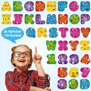 SYNARRY Number and Alphabet Puzzles for Kids Ages 3-5, ABC Learning for Toddlers Ages 3+, Preschool Activities Letter Puzzles Montessori Educational Toys Gifts for 4 5 6 7 8 Year Old Boys Girls