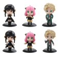 thumbnail image 2 of Figura de PVC de 3 piezas para niños, Figura de Anime con Base, Anya Spy X Family Loid Yor Forger Chibi Anua, modelo de Juguete para niños de 10cm, 2 of 4