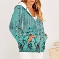 thumbnail image 1 of Chandails à Capuche Zippés pour Femmes Rabais de 50 % en Liquidation Blouse Imprimée Mode Hauts à Manches Longues Chandail Poches à Capuche, 1 of 6