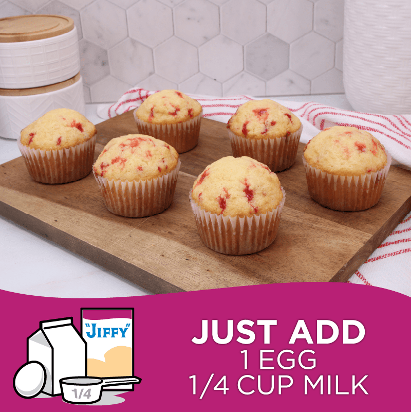 (2 pack) "JIFFY" Raspberry Muffin Mix, 7 oz Box