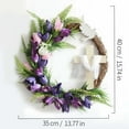 thumbnail image 3 of Easter Tulip Cross Wreath – Spring Front Door & Garden Decoration, Floral Door Wreath, Yard & Porch Decor, Seasonal Easter Accent, Outdoor & Indoor Home Decoration, Holiday Floral Arrangement, 3 of 9