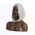 thumbnail image 3 of WIFKLSIIPG Aguichant Femmes Court Blanc Perruque Fête Synthétique Mode Perruques Rose Net Chaud, 3 of 8
