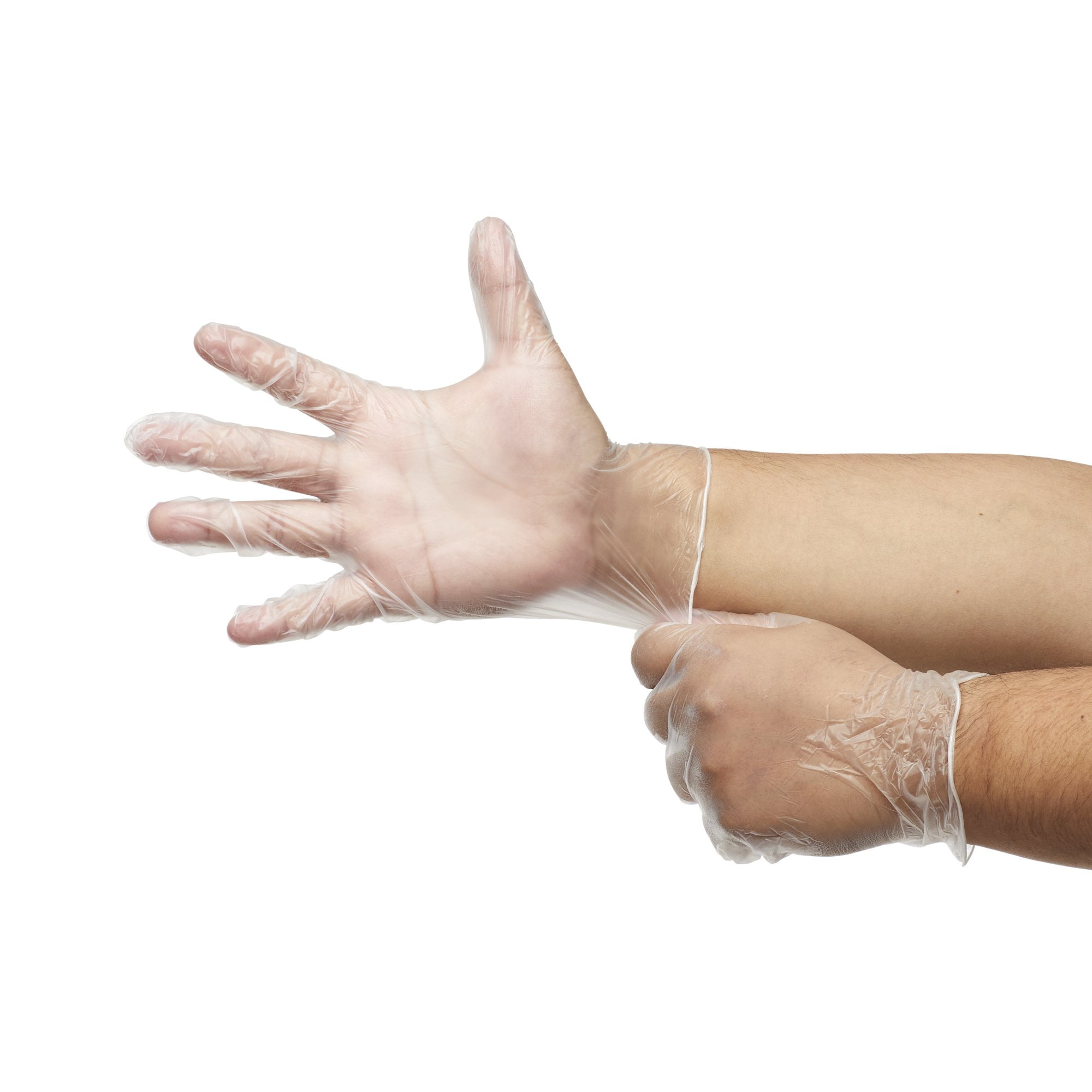 McKesson Confiderm Disposable Vinyl Exam Glove Standard Cuff Length SMALL 14-164 1000 per Case