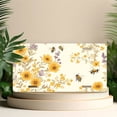 thumbnail image 4 of License Plate, Floral Pattern with Bees Decorative Front,Personalized Stainless Steel License Plate Cover For Men Women,12.2" X 6.2", 4 of 6