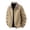 Khaki, variant on Tiweut Outdoor Jackets for Men Lightweight Sports Wear Stylish Zipper Versatile Everyday Wear Clothing Army Green,L