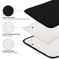 thumbnail image 4 of PiccoCasa Bath Mat Memory Foam Bath Rugs for Bathroom, Black 24" x 16"/60 x 40cm(L*W), 4 of 8