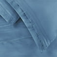 thumbnail image 5 of Coton Égyptien 650 Fils Count Solid Sheet Set California Très Grand-Medium Blue, 5 of 5