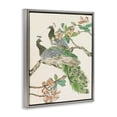 thumbnail image 3 of Stupell Industries Cottage Peacock Perched on Branch Gray Floating Frame Canvas Art, 17 x 21, by Melissa Wang, 3 of 8