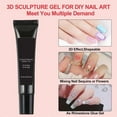 thumbnail image 2 of 3D Sculpture Nail Gel Modelling Gel for Nails 15 ml DIY Nail Design Decoration Modelling Glue for Long-Lasting Reinforcement and Adhesion for Women Girls Salon Use Wedding Home, 2 of 5