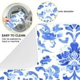 thumbnail image 2 of Iauyy Dish Drying Mat for Kitchen Counter, Super Absorbent & Hanging 16x18 / 18x24 Inch (S/M) Elegant Watercolor Porcelain, 2 of 8