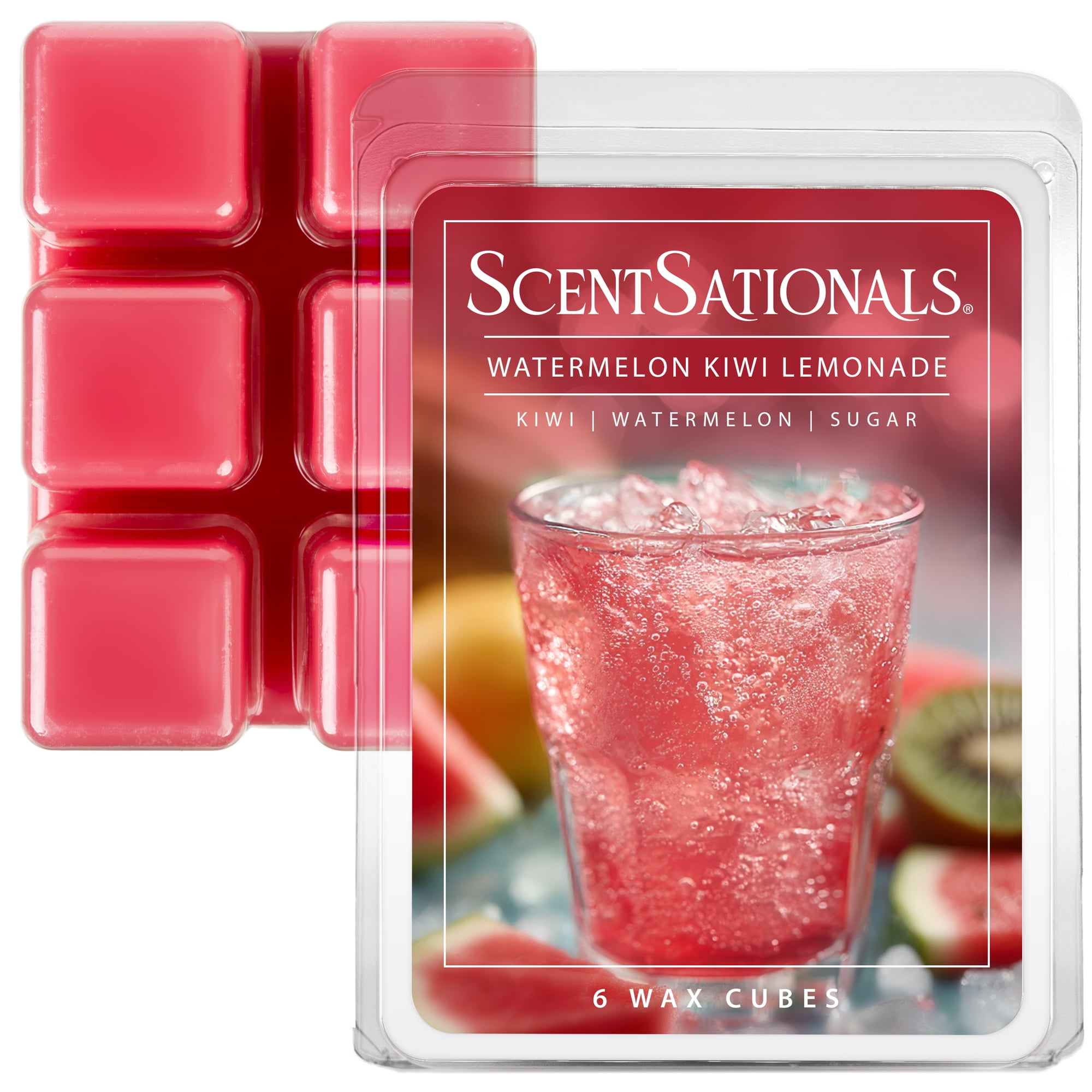 (2 pack) Watermelon Kiwi Lemonade Scented Wax Melts, ScentSationals, 2.5 oz