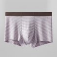 thumbnail image 1 of Mens Underwear Breathable Sports Boxer Briefs Comfortable Simple Basic Stripes, 1 of 9