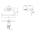 thumbnail image 2 of Ultra Faucets UFA31015 Oil Rubbed Bronze Contemporary Toilet Paper Holder, 2 of 2