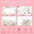thumbnail image 6 of Atefa 16 Pcs Credit Card Skin Cover Set Debit Card Stickers Elegant Waterproof PVC ID Cover Anti-wrinkling for Transportation Fun Gift Idea (Flower, Beige), 6 of 7