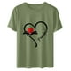 thumbnail image 1 of Jersey suelto para mujer Camiseta de manga corta con cuello redondo y estampado del día del maestro Camiseta de manga corta con cuello redondo/Camisa Pompotops hfajkhk141239, 1 of 7