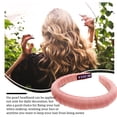 thumbnail image 4 of Femmes Filles Bandeau Enveloppé Éponge Simple Style Bande Épaisse Rembourrée Mode Bandeaux Cerceau Réglable, 4 of 8