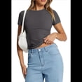 thumbnail image 3 of Camiseta Y2k de Corta, Gris Oscuro, Talla L, 3 of 8