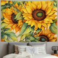 thumbnail image 2 of Shiartex  Sunflower Tapestry for Bedroom, Floral Yellow Flower Wall Decor Living Room Tapestry Hanging, Artwork Painting Tapestry Aesthetic Backdrop for Office Dorm  40x30inch, 2 of 6
