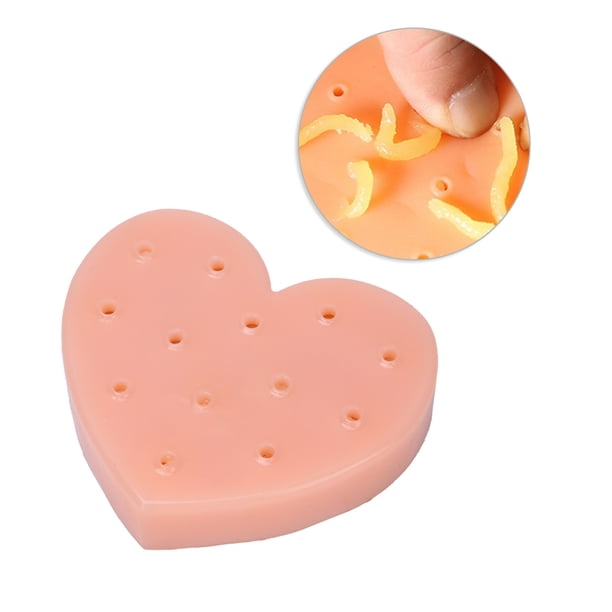 El Alivio Del Estrés En Forma De Corazón TPE Pimple Picking Toys, Seguro Y Duradero, Diseño Encantador, Aprieta Para Liberar La Ansiedad, Incluye Gotero Y Crema De Pimple, Ideal