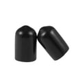 thumbnail image 2 of Uxcell 0.31'' Screw Thread Protector Vinyl End Caps Rubber Black 20pcs, 2 of 5