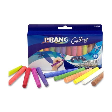 Dixon, DIX53012, Gallery Ambrite Colored Chalk, 12 / Box, Assorted