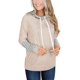 thumbnail image 1 of Sudaderas con capucha informales a rayas para mujer, jersey básico de manga larga, ligero, con cordón, sudadera con cuello redondo Ormromra WMZY-705-10, 1 of 1