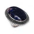 thumbnail image 2 of Natural Sodalite Gemstone Handmade 925 Steling Silver Jewelry Ring Size 8, 2 of 2